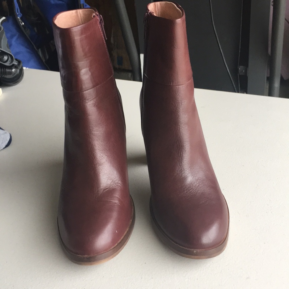Brown, leather, women’s booties